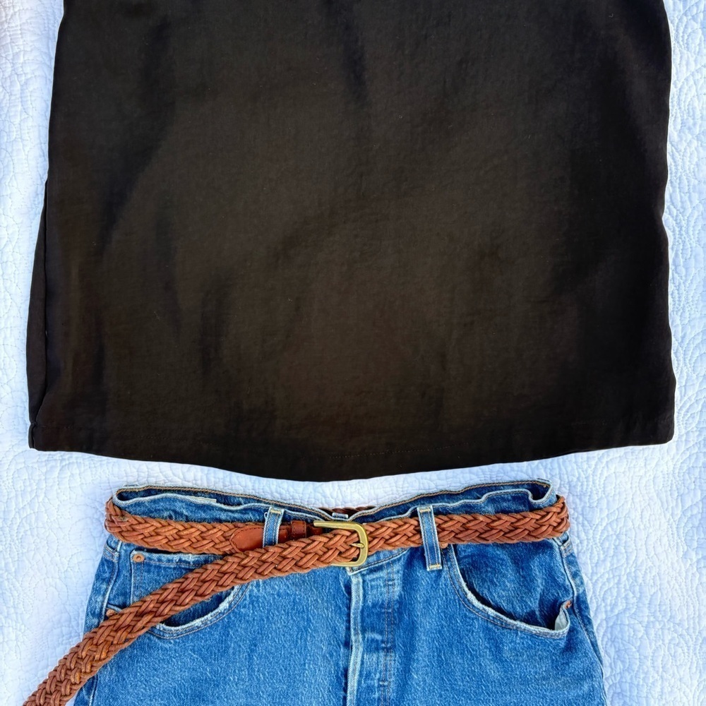 ❤️ ONLY Black Scallop Edge Cami Tank Top Size 40 (M/L) - Picture 4 of 12